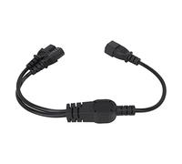 EIMSOAH Cable de Extensión Divisor en Y Confiable para Servidor UPS C14 a 2 C13, 2 Dispositivos Que Comparten 1 Tomacorriente, Plug and Play para PC, Monitores, Impresoras