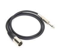 EIMSOAH Cable de Micrófono XLR Macho a TRS Jack con Diseño de Alta Resistencia para Puesta en Escena PVC + Metal (XLR hembra 3 metros)