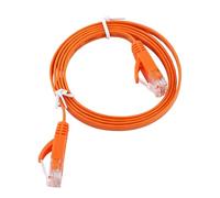 EIMSOAH Cable LAN Plano de Red Ethernet CAT6 de Alto Rendimiento para Gigabit Ethernet 1000M 1.5mmx6.0mm Naranja (#2)