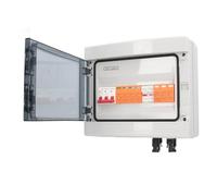 EIMSOAH Caja Combinadora Fotovoltaica Pararrayos Duradero Fusible 15A IP65 Instalación Fácil a Prueba de Agua para Sistemas Solares Conectados a la Red Fuera de la Red Caja Combinadora Fotovoltaica