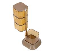 EIMSOAH Caja de Condimentos Giratoria de 4 Niveles para Cocina, Estructura Creativa de 4 Niveles, Capacidad Suficiente, Práctica y Económica, Adecuada para Entusiastas de la Cocina, Material ABS