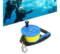 EIMSOAH Carretes de Buceo Carrete de Cuerda de Anclaje, Carrete de Dedo, Cable de para Buceo en el Exilio en Cuevas con Clip, para Buceo en el Exilio en Cuevas (Rueda Azul)