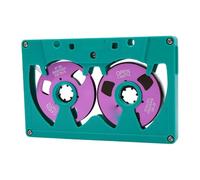 EIMSOAH Cinta de Casete en Blanco 50 Minutos de Grabación de Sonido Metálico Carrete de Doble Cara para Grabación de Música, Adecuado para Músicos o Bandas, Aleación de Aluminio ABS