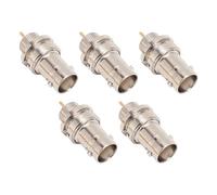 EIMSOAH Conector Hembra BNC de Metal Profesional para Antena VHF UHF CB Radio Aficionado 5 Conectores Hembra de Engarce BNC para Escáner de Radio Probador de Cables