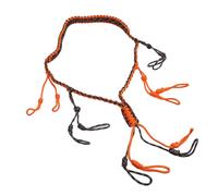 EIMSOAH Cordón de Llamada de Pato Paracord Trenzado Portátil para Aventuras Al Aire y Acampada, Collar de Estilo Tejido a Mano para Cazadores (Naranja)