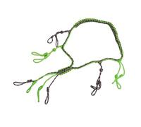 EIMSOAH Cordón de Llamada de Pato Paracord Trenzado Portátil para Aventuras Al Aire y Acampada, Collar de Estilo Tejido a Mano para Cazadores (Verde Fluorescente)