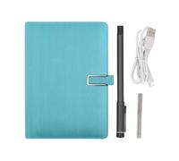 EIMSOAH Cuaderno Digital con Bolígrafo Inteligente, Reconocimiento de Texto OCR en Tiempo Real 5.0 Ángulo de Escritura de 360 Grados, con Cuaderno de PU y Cable USB, para Tabletas con (Azul Claro)