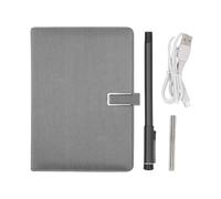 EIMSOAH Cuaderno Digital con Bolígrafo Inteligente, Reconocimiento de Texto OCR en Tiempo Real 5.0 Ángulo de Escritura de 360 Grados, con Cuaderno de PU y Cable USB, para Tabletas con (Gris)