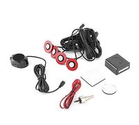 EIMSOAH de Sensor de Aparcamiento de Coche de con Zumbador de Audio, Kit de Inverso de 16,5 Mm para una Fácil Instalación, Frecuencia de 40 KHz, Blanco/Negro/Plateado Adecuado para Entornos Hostiles