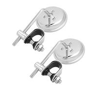 EIMSOAH Espejo Retrovisor Ajustable para Motocicleta, Soporte de Manillar con Rotación de 360 °, Espejo Retrovisor de Visión Clara para Motos Retro