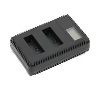 EIMSOAH Estación de Carga de Batería de Cámara de Doble Ranura Cargador Portátil con Pantalla LCD para Batería de Cámara AHDBT-501 para Videocámara y Videocámara Digital