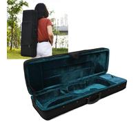 EIMSOAH Estuche para Violín de Tamaño Completo 4/4, Estuche Rígido para Violín Rectangular Profesional, Caja de Violín Ligera de Espuma de Tela Oxford para Violinista