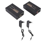 EIMSOAH Extensor VGA, Transmisor y Receptor VGA Plug and Play de 328 Pies a Través de Ethernet para y Vídeo HD (Enchufe Europeo)