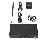 EIMSOAH IEM Inalámbrico, de Monitoreo Intrauditivo Profesional UHF 550-590MHz, Pantalla LCD y Receptor de Petaca para Bandas de Estudio en KTV (Enchufe europeo)