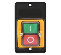 EIMSOAH Interruptor de Botón ON/Off Autoblocante 10A AC220V/380V a Prueba de Aceite sin Contactos NC para Maquinaria Textil