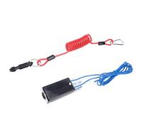 EIMSOAH Interruptor de Freno Eléctrico de Fácil Instalación con Cable en Espiral Separable de 4 Pies para Remolque RV (rojo)