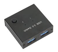 EIMSOAH Interruptor para Compartir Periféricos USB 3,0, Intercambio Eficiente de Datos para 2 Ordenadores, Impresora, Escáner, Ratón