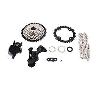 EIMSOAH Juegos de Bicicleta de Montaña de 10 Velocidades Juego de Desviador Trasero de Palanca de Cambios A7 de Precisión para Actualizaciones de Bicicletas DIY Cadena de 10 Velocidades Aleación de