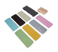 EIMSOAH Kit de Afilado de Cuchillas, Afilador de Madera con 7 Hojas de Molienda e Imán Incorporado, para Chefs y Cocineros Caseros