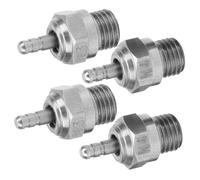 EIMSOAH Kit de Bujías de Encendido N3 N4 para Coche RC, Bujía de Acero Junta, 4 Piezas de Voltaje de 1,3-1,5 V, Adecuado para Coches con Combustible de Metanol 5%-40%