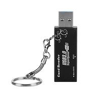 EIMSOAH Lector de Tarjetas de Memoria Adaptador de Tarjeta de Alta Velocidad USB 3.0 Portátil Lectura Dual para Jóvenes ABS como en la Imagen