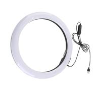 EIMSOAH Luz Circular Regulable LJJ 30 de 12 W con Cable USB de 2 Metros para un Control Conveniente, Iluminación Uniforme sin ángulo Oscuro, Ideal para Maquilladores y Entusiastas de la Belleza