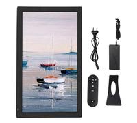 EIMSOAH Marcos de Imágenes Digitales de 21.5 Pulgadas, 2.4 G 5G WiFi 32G 1920 X 1080 FHD Montaje de Pared Marrido de Fotos de Control Digital, con Aplicación para Fotos (Enchufe de la UE)
