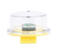 EIMSOAH Medidor de ángulo de Panel Solar Preciso para una Herramienta de Medición de Nivel de Recolección de Energía Eficiente 1,7 Pulgadas de Diámetro Amarillo para Uso en Exteriores (Con brújula)