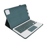 EIMSOAH MI Pad 6 6 Pro 11 Pulgadas 2023 Case de Teclado, Teclado Inalámbrico Desmontable, Cubierta de Soporte de PU con Magnéticamente Desmontable, Pila (Verde Oscuro)