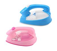 EIMSOAH Mini Juguete de Hierro Eléctrico, Electrodomésticos Rosados para Niños, Esponja Iluminada y Giratoria, Juguete de Simulación para Juegos de Roles e Interacción Entre e Hijos