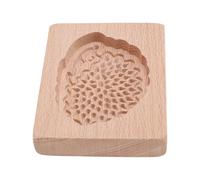 EIMSOAH Molde para Galletas de Jengibre, Exquisita Prensa de Madera para Hornear a Mano, Molde de Sello 3D para Decoraciones de Fiesta de Pascua, Adecuado para Festivales, 10x8x2cm