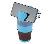 EIMSOAH Organizador Multifuncional para Portavasos de Coche, Material ABS Ligero para Vasos de Agua, Bolígrafos y Bebidas, Accesorios Interiores para Portavasos (Azul)