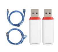 EIMSOAH Paquete de 2 Receptores Dongle USB VR Portátiles, Receptor Inalámbrico para Controladores de índice de Válvulas Vive Tracker, con Cable de Extensión USB para SteamVR (Blanco)