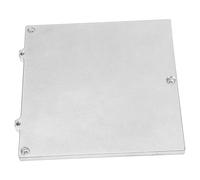 EIMSOAH Pieza de Actualización de Placa de Soporte de Cama Caliente de Aleación de Aluminio para Impresora 3D V0 V0.1, Hoja de Soporte de Ejes Z Plateada Resistente Al Calor para Entusiastas