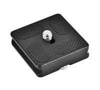 EIMSOAH Placa de Liberación Rápida de Alta Resistencia para Cámara SLR con Cabezal Esférico, Compatible con Trípode monopié Arca Benro, Material de Aleación Negro PU40 para Fotógrafos (PU40)