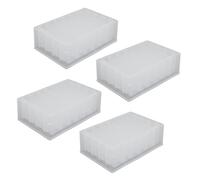 EIMSOAH Placa de Pozo Profundo, Polipropileno Transparente Duradero de 2 Ml para Almacenamiento de Muestras, Paquete de 10 Unidades para Sistemas de Identificación, Muestreo Mecánico