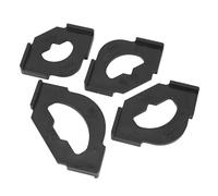 EIMSOAH Plantilla de Radio de Esquina de Enrutador, Diseño Ergonómico para Estabilidad, Herramienta Eficiente para Carpintería, 4 Uds. R20T20 R25T25 R30T30 R40T40