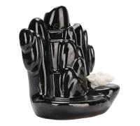 EIMSOAH Porta Incienso de Cerámica de Montaña, Elegante Decoración Artística de Oficina para un Ambiente Relajante, 4,17 "x 4,72"