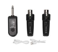 EIMSOAH Receptor Transmisor de Micrófono Inalámbrico, Inalámbrico de Micrófono XLR, Adaptador de Recargable, para la Interfaz Dinámica de 6.35 Mm de Mezclador