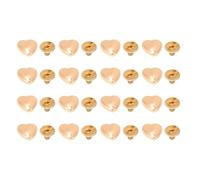 EIMSOAH Remaches en Forma de Corazón, Tornillo Cruzado Duradero de 12mm para Proyectos de Cuero, Juego de Pernos Decorativos de 20 Piezas para Suministros de Artesanía (Oro)