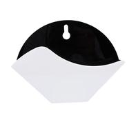 EIMSOAH Soporte de Filtro de café de Cono Duradero, Contenedor de Almacenamiento Organizado de Gran Capacidad para Estilo de Encimera del Hogar (En blanco y negro)