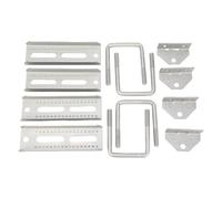 EIMSOAH Soportes Galvanizados Ajustables para Literas de Remolque de Barcos, Accesorios de Travesaño de 2 Capas de 8" para Barcos de Agua Dulce y Salada