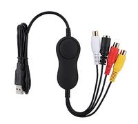 EIMSOAH Tarjeta de Vídeo USB 2.0, Convertidor de S Video a USB con Software de Edición Profesional, para PC