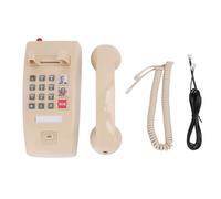 EIMSOAH Teléfono de Pared Retro, Fácil de Usar con Llamada SOS y Marcación Rápida Ilustrada, 3 Niveles de Volumen, No Requiere Carga, con Luces Indicadoras de Almacenamiento de Uso de