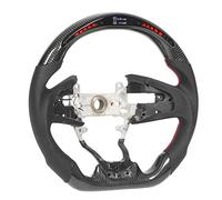 EIMSOAH Volante de Carreras con Pantalla LED de Fibra de Carbono para FC Type R FK8 2016-2021 US, Material Premium y Multifunción para Entusiastas del Automóvil