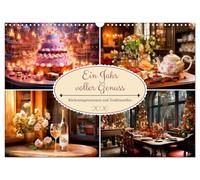 Ein Jahr voller Genuss (Wandkalender 2026 DIN A3 quer), CALVENDO Monatskalender: Küchenimpressionen und Traditionelles