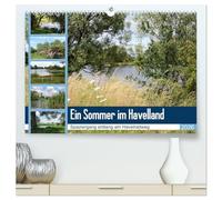 Ein Sommer im Havelland - Spaziergang entlang am Havelradweg (hochwertiger Premium Wandkalender 2026 DIN A2 quer), Kunstdruck in Hochglanz: Die Havel entlang von Bützer nach Rathenow
