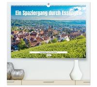 Ein Spaziergang durch Esslingen (hochwertiger Premium Wandkalender 2026 DIN A2 quer), Kunstdruck in Hochglanz: Stadtansichten von Esslingen am Neckar