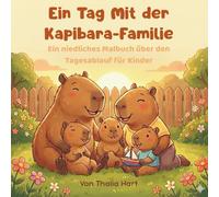 Ein Tag Mit der Kapibara-Familie: Ein niedliches Malbuch über den Tagesablauf für Kinder