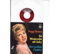 Ein Wiedersehn mit Jacky / Das Lexikon d`amour / Peggy Brown / DEUTSCHE SCHLAGER FESTSPIELE 1962 / Bildhülle 1962 / TELEFUNKEN # U 55 399 / 7" Vinyl Single Schallplatte